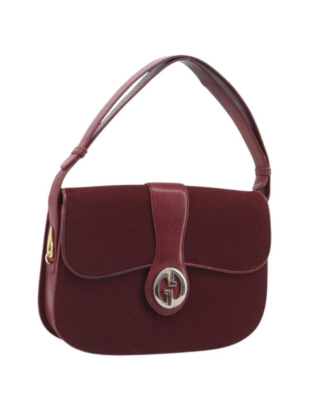 Authentic GUCCI Micro GG Supreme Shoulder Bag Red Gold